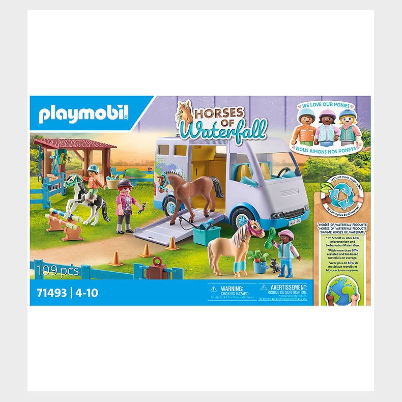 Playmobil Horses Of Waterfall - Mobil Rideskole - 71493 - 109 De