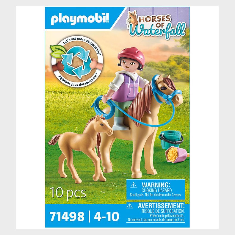 Playmobil Horses Of Waterfall - Barn med Pony og Fl - 71498 - 1