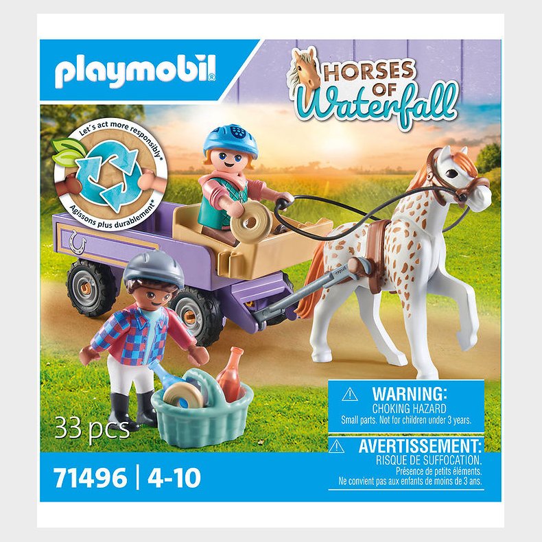 Playmobil Horses Of Waterfall - Ponyvogn - 71496 - 33 dele