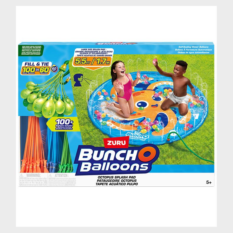 Bunch O Balloons Vandlegetj - Octosplash Pad m. 100+ Vandballon