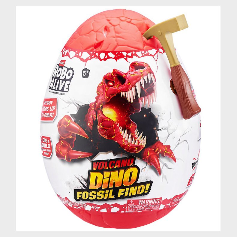 Robo Alive Legetj - Dino Fossil Find - Volcano Surprise - Assor