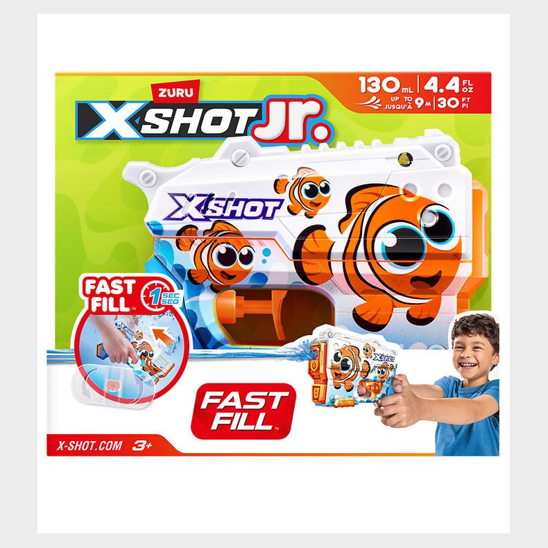 X-SHOT Vandpistol - Junior Fast Fill - Klovnfisk