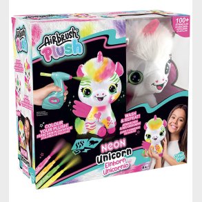 Airbrush Plush Bamse - DYI Neon Enhjrning