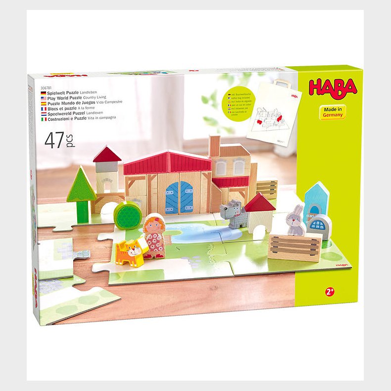 Haba Play World Puslespil - 47 Dele