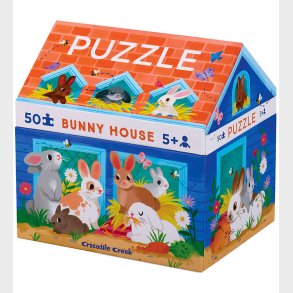 Crocodile Creek Puslespil - 50 Brikker - Bunny House