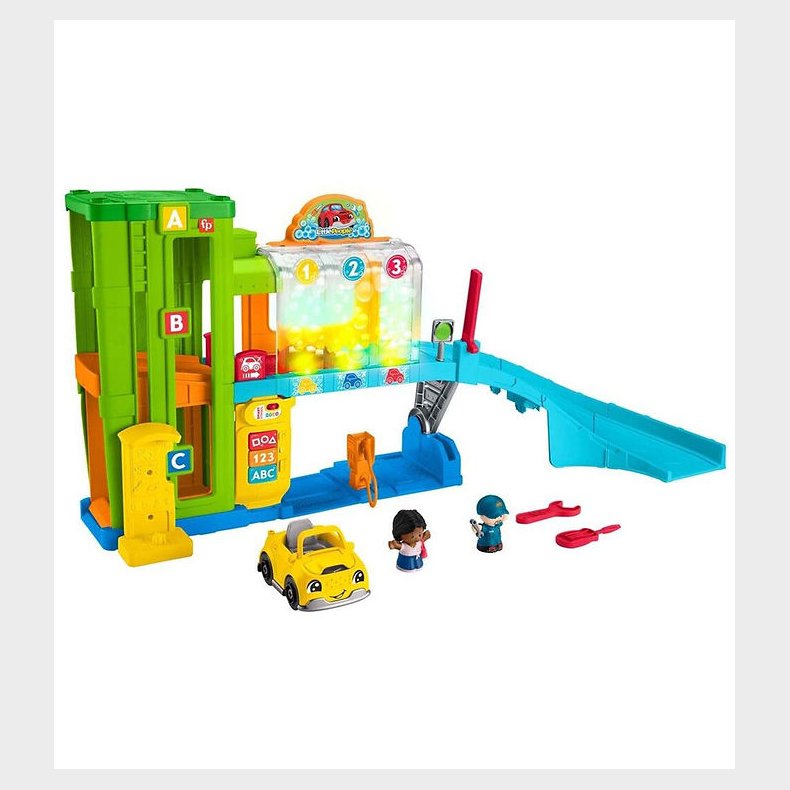 Fisher-Price Legetj - Little People - Bilvask med Lysshow