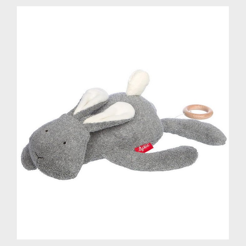 Sigikid Bamse m. Musik - Rabbit - Grey
