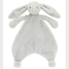 Jellycat Nusseklud - 27x20 cm - Bashful Bunny - Silver