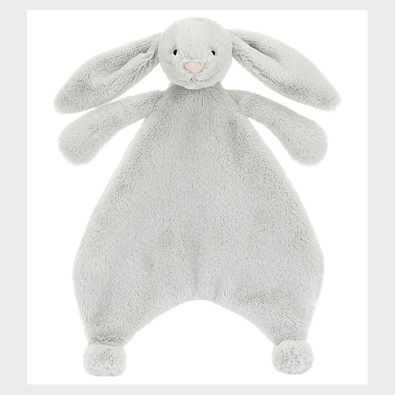 Jellycat Nusseklud - 27x20 cm - Bashful Bunny - Silver