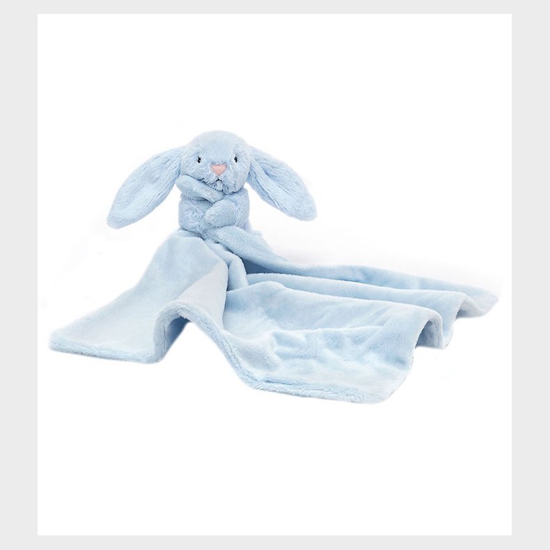 Jellycat Nusseklud - 34x34 cm - Bashful Bunny - Baby Blue