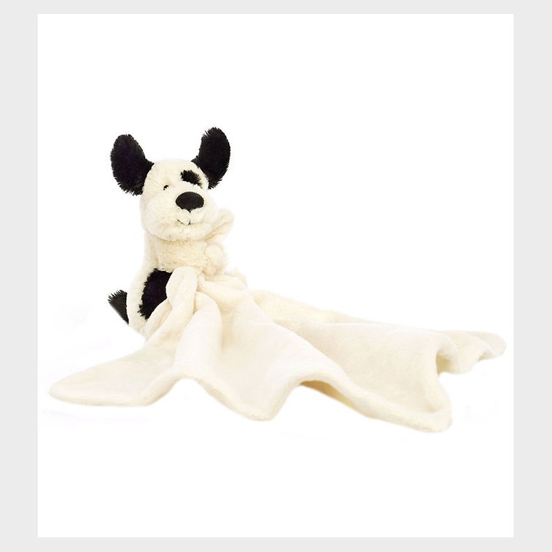 Jellycat Nusseklud - 34x34 cm - Bashful Black &amp; Cream Puppy