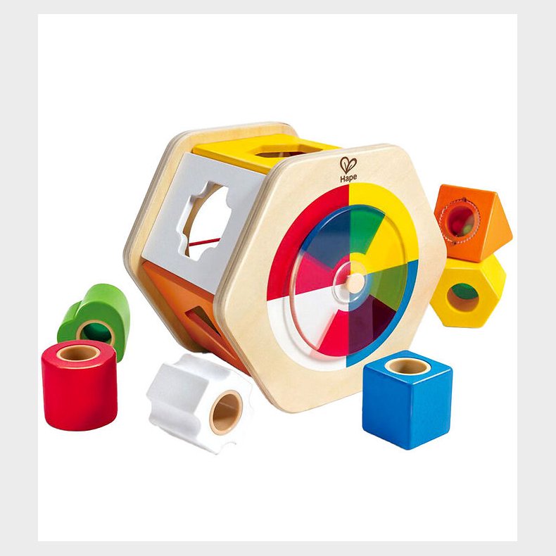 Hape Farve og Form Sorteringskasse - 7 Dele