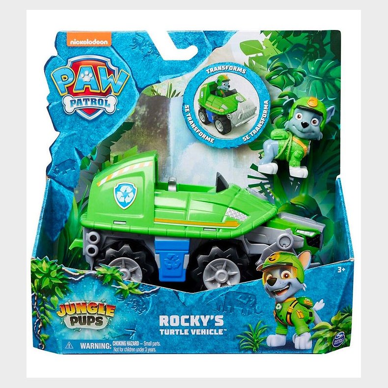 Paw Patrol Legetjsbil - 16 cm - Rocky's Turtle kretj