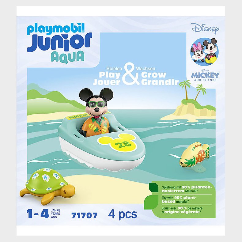 Playmobil Junior &amp; Disney - Junior Aqua - Mickey's Bdtur - 7170