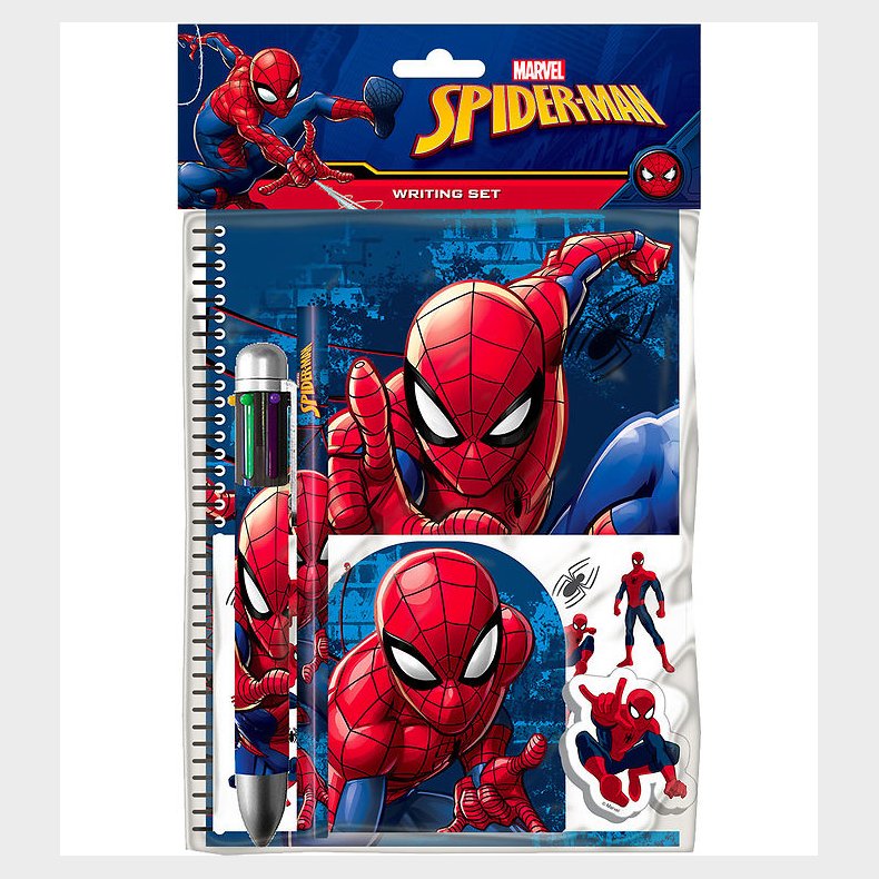 Spiderman Skrivest m. Multicolor Pen