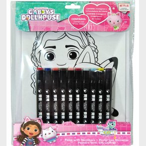 Gabby's Dollhouse Farvest m. 10 Tusser - Farv med Tal