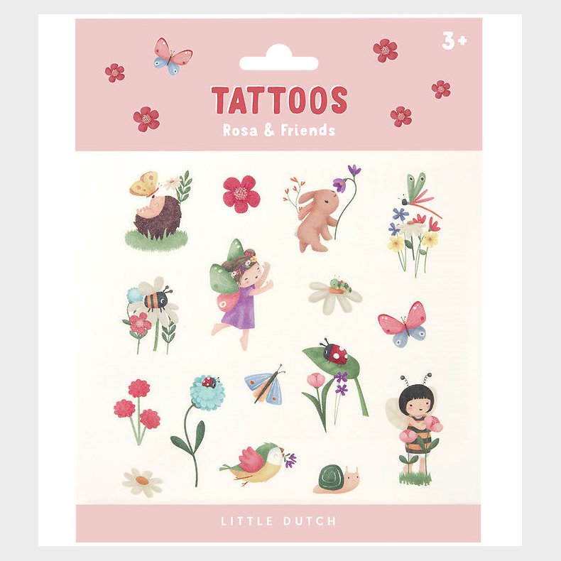 Little Dutch Tatoveringer - Rosa &amp; Friends