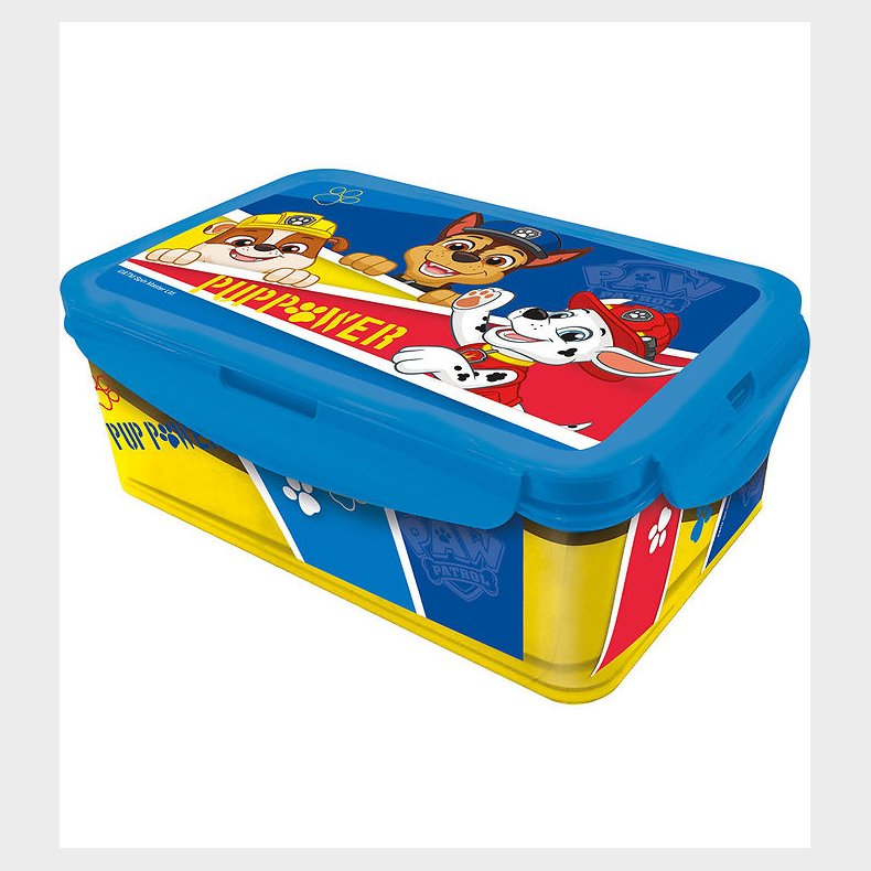 Paw Patrol Madkasse - Lunch Box - 21x13 cm - Bl/Gul