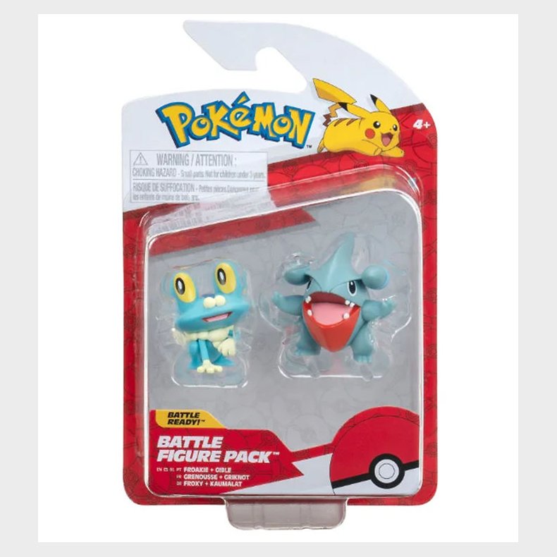 Pok&eacute;mon Figurer - 2-pak - Battle Figure - Gible/Froakie