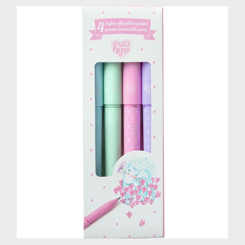 Djeco Tusser - 4 Pastel Erasable Pens