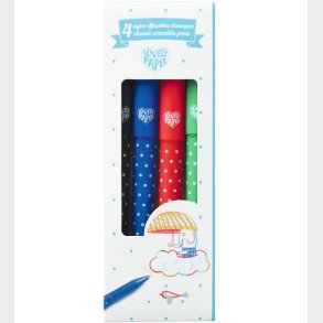 Djeco Tusser - 4 Classic Eeasable Pens