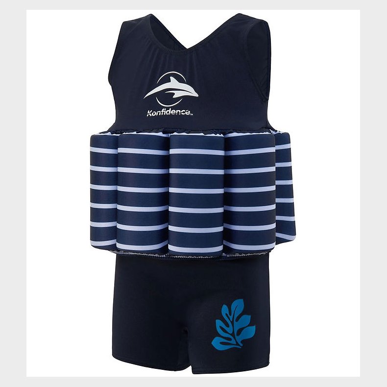 Konfidence Svmmedragt - UV40+ - Navy Blue/Breton