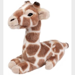 Living Nature Bamse - 14x16 cm - Liggende Giraf Unge - Brun/Hvid