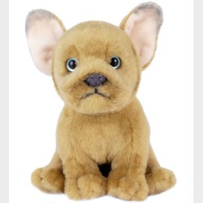 Living Nature Bamse - 17x9 cm - Fransk Bulldog Hvalp - Brun