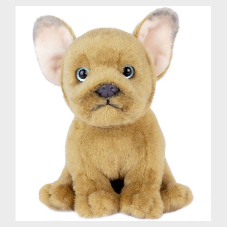 Living Nature Bamse - 17x9 cm - Fransk Bulldog Hvalp - Brun