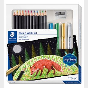 Staedtler Farvest - Sort/Hvid - 17 dele