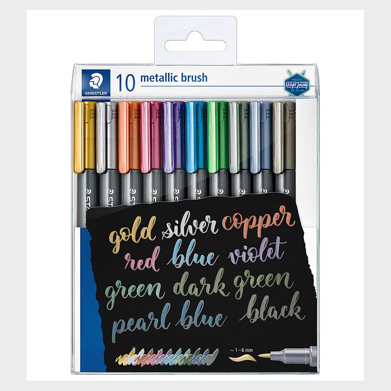Staedtler Tuscher - 10 stk. - Metallic Calligraphy - 1-6 mm