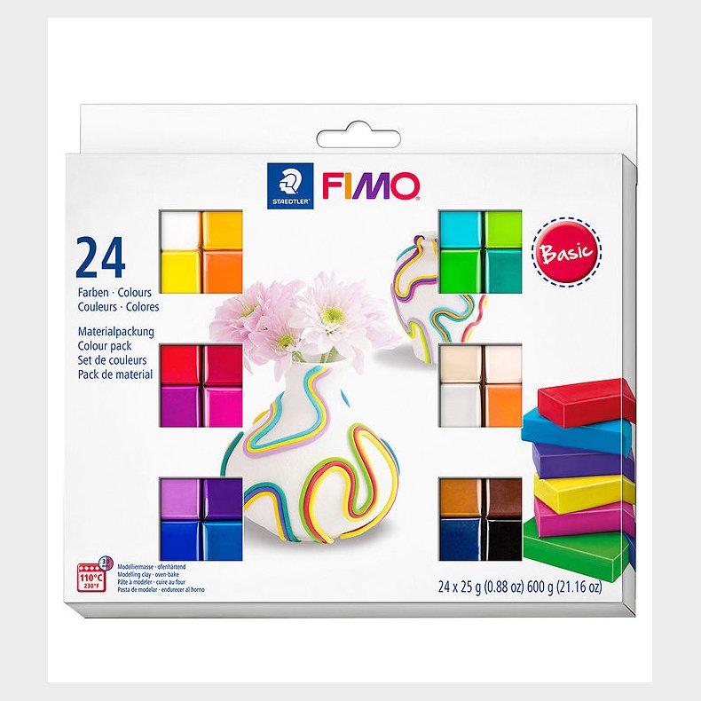 Staedtler FIMO Modellervoks - Soft - 24x25 g - Basic