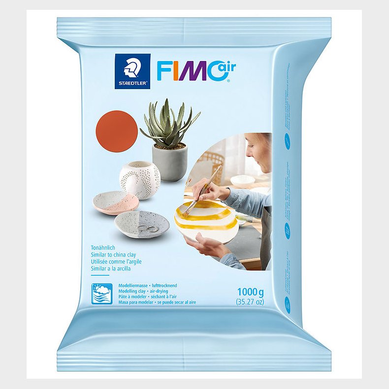 Staedtler FIMO Modellervoks - Air - 1000 g - Terracotta