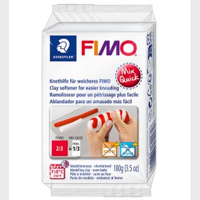 Staedtler FIMO Modellervoks-bldgrer - Mix Qiuck - 100 g - Hvid
