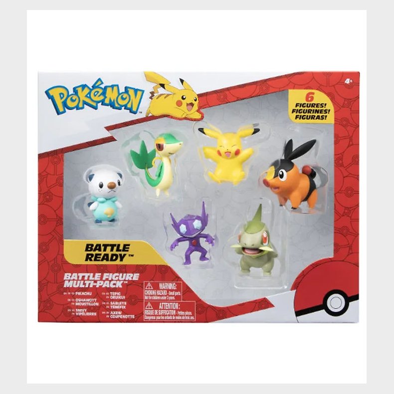 Pok&eacute;mon Figurer - 6-pak - Battle Ready