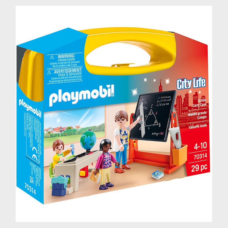 Playmobil City Life - Skole - Carry Case - 70314 - 29 Dele