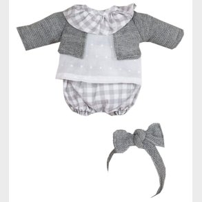 Asi Dukketj - 36 cm - Koke - Gr/Hvid