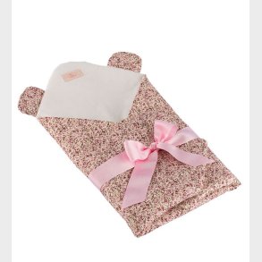 Asi Dukketilbehr - Pusleunderlag til Dukker - Rosa/Blomster