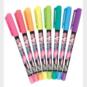 Nebulous Stars Kuglepenne - Gel - 8 stk. - Neon