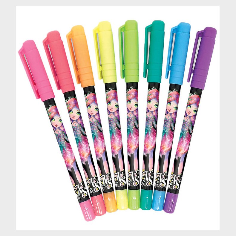 Nebulous Stars Kuglepenne - Gel - 8 stk. - Neon