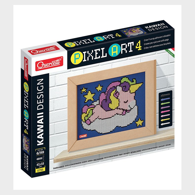 Quercetti PixelArt 4 - Enhjrning - 4800 Dele - 0795