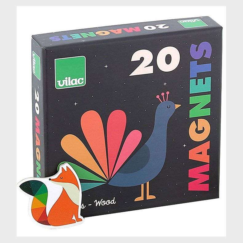Vilac Magneter - 20 stk - Dyr