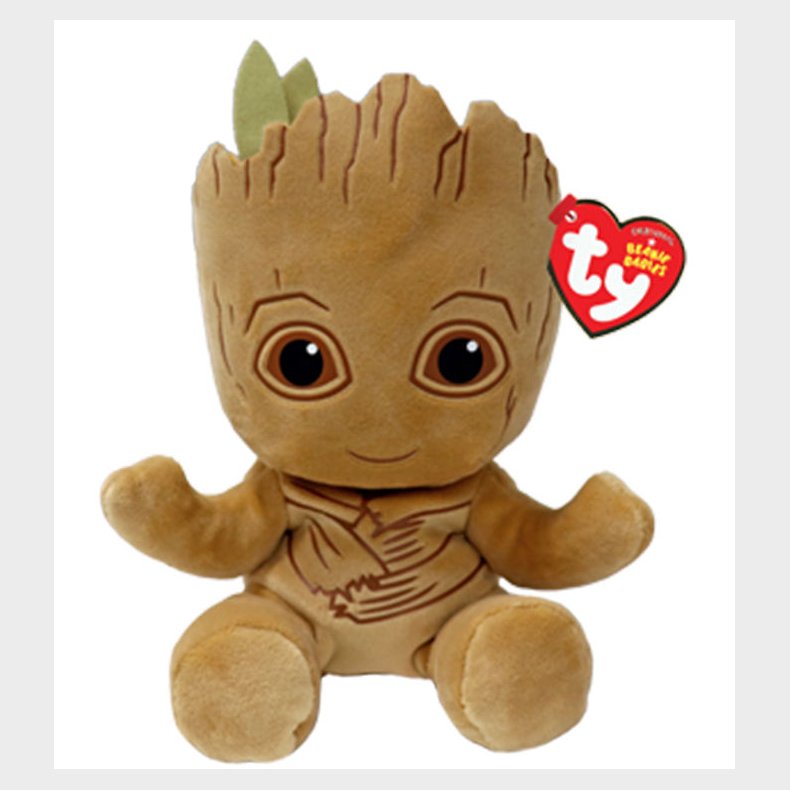Ty Bamse - Beanie Babies - 20 cm - Marvel Groot