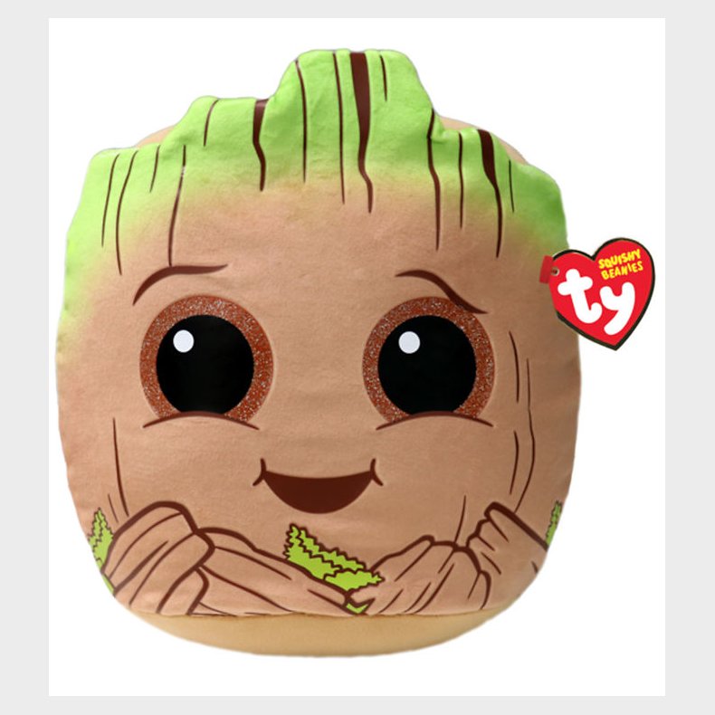 Ty Bamse - Squishy Beanies - 25 cm - Marvel Groot