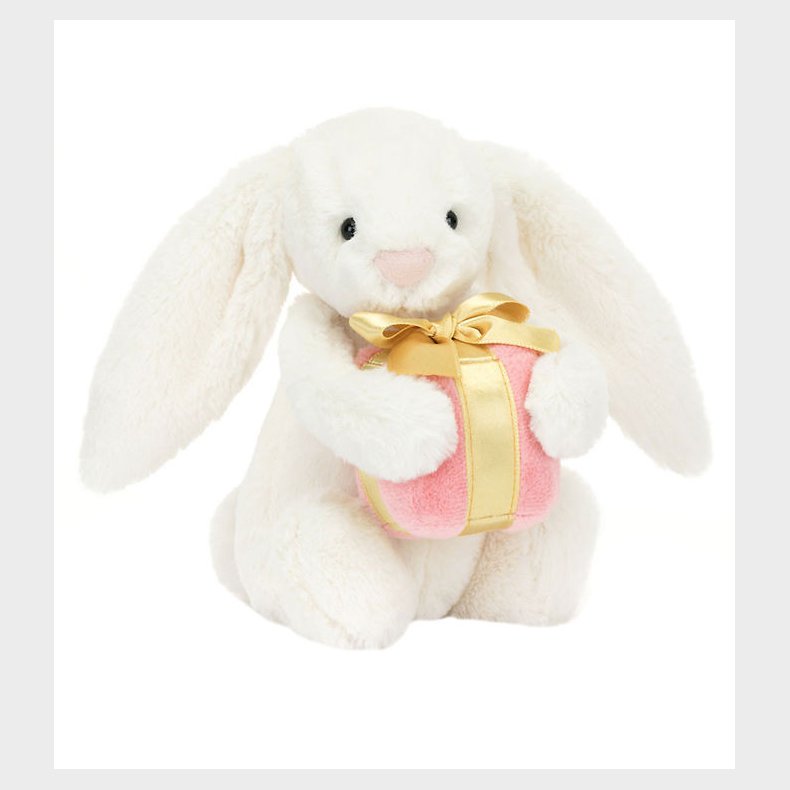 Jellycat Bamse - 18x9 cm - Bashful Bunny with Present