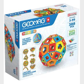 Geomag Magnetst - Supercolor Panels Masterbox - 388 Dele