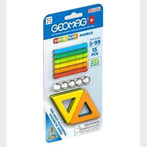 Geomag Magnetst - Supercolor Panels Recycled - 15 Dele