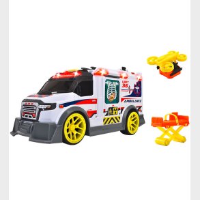 Dickie Toys Bil - Ambulance - Lys/Lyd