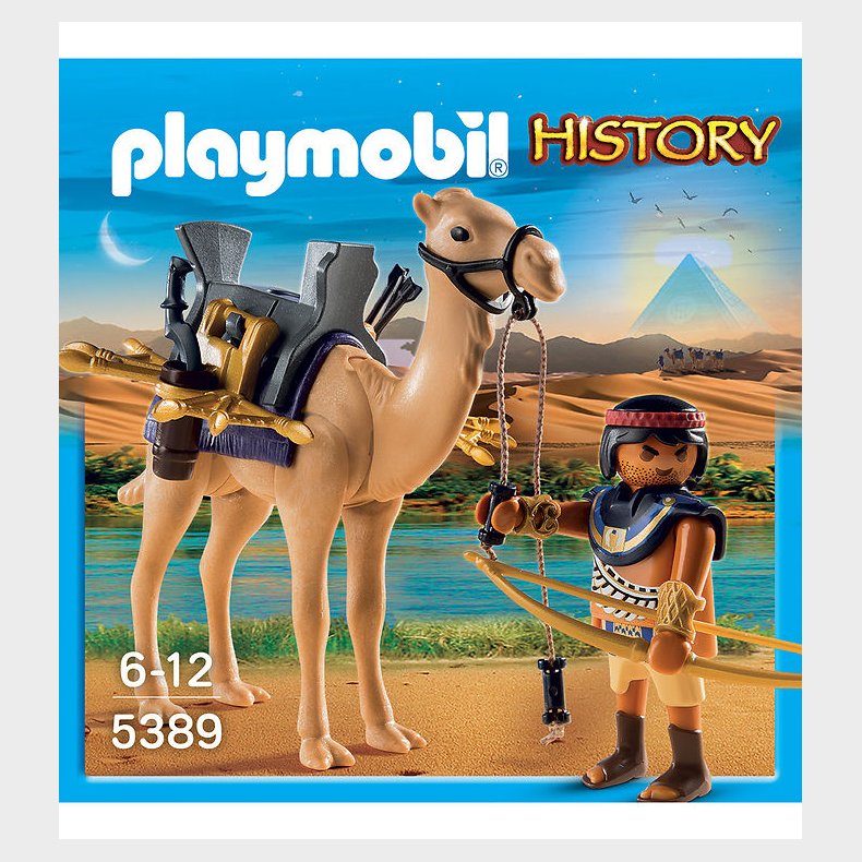 Playmobil History - Egyptisk Kriger m. Kamel - 5389 - 17 Dele