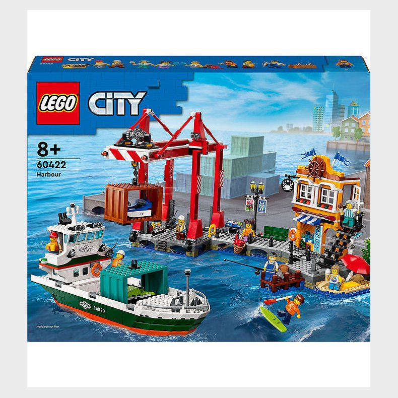 LEGO City - Havnefront med Fragtskib - 60422 - 1226 Dele